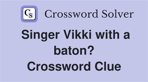 BATON crossword clue